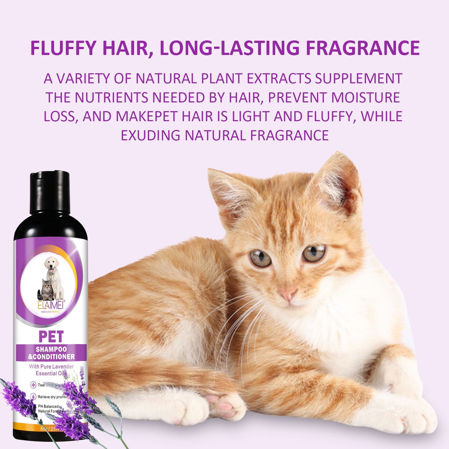 ELAIMEI Shampoo Dog Shower Gel Cat Shampoo For Pets