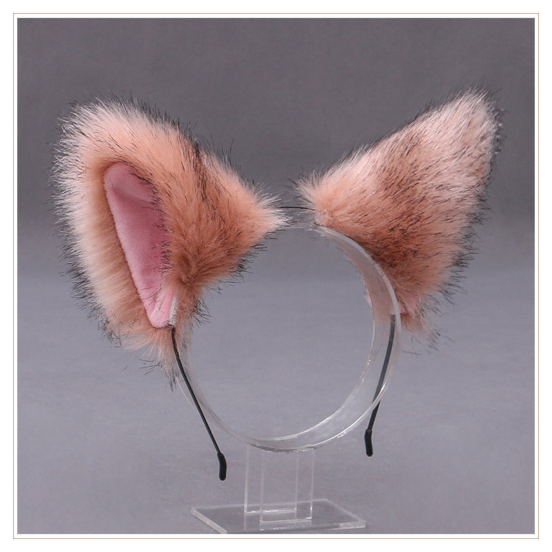 anime plush fold ears hairpin fox ears hairpin cat girl maid headdress hair accessories