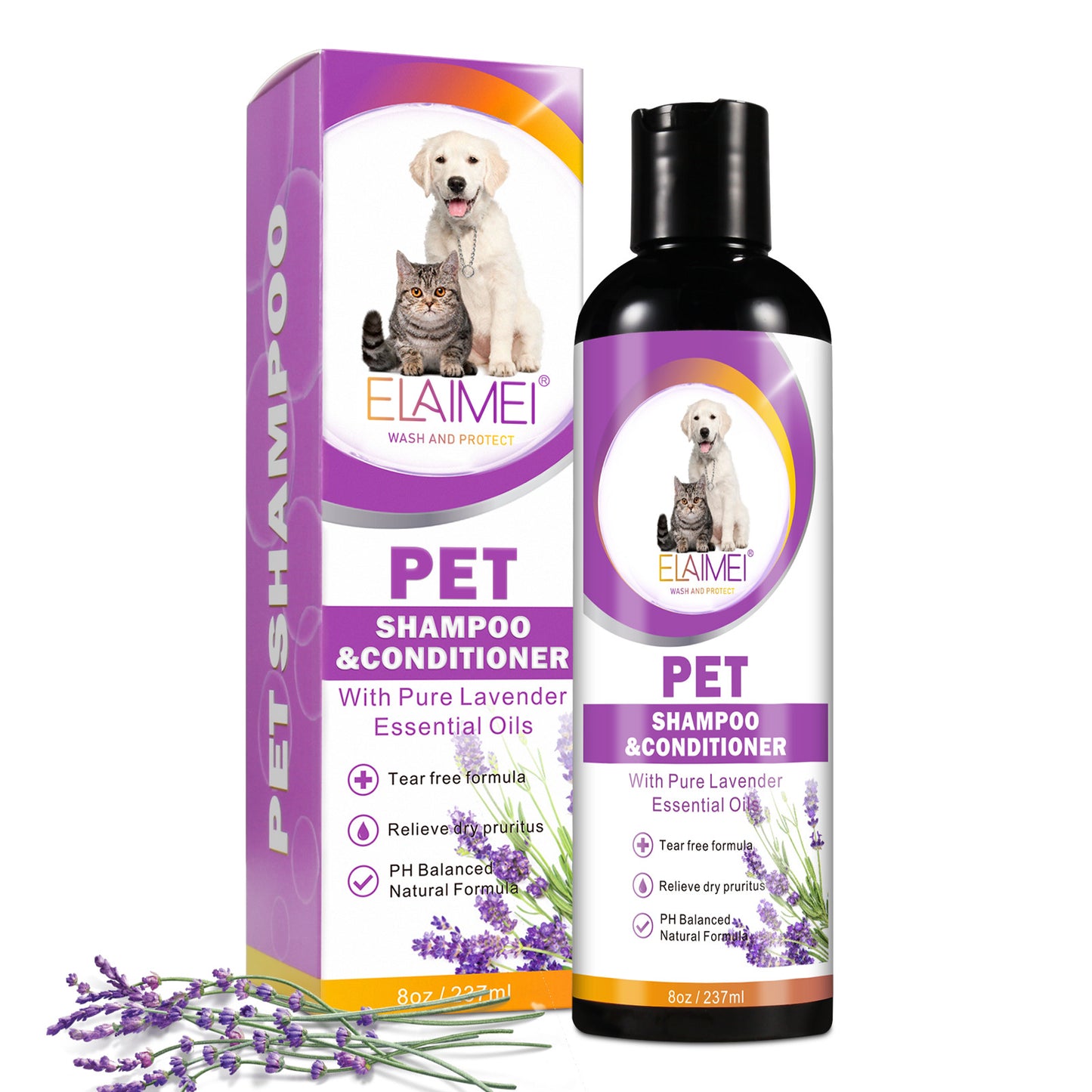 ELAIMEI Shampoo Dog Shower Gel Cat Shampoo For Pets